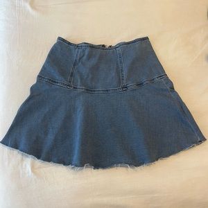 Free People Denim skirt